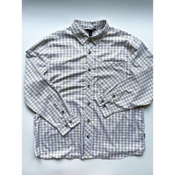 Men's AKHG Duluth Plaid Performance Button Down Long Sleeve Shirt XL - Picture 1 of 9
